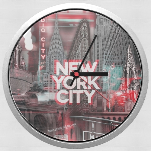  New York City II [red] for Wall clock