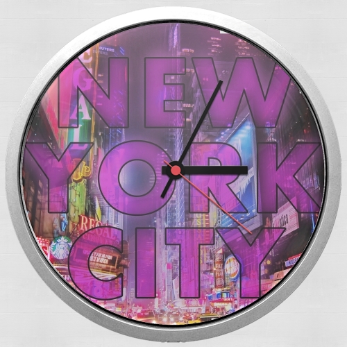  New York City - Broadway Color for Wall clock