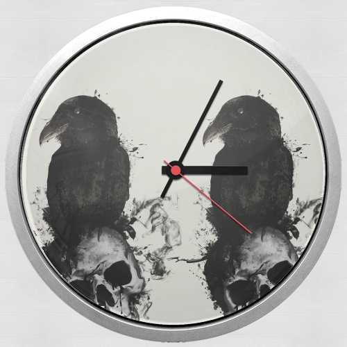  Raven and Skull for Wall clock
