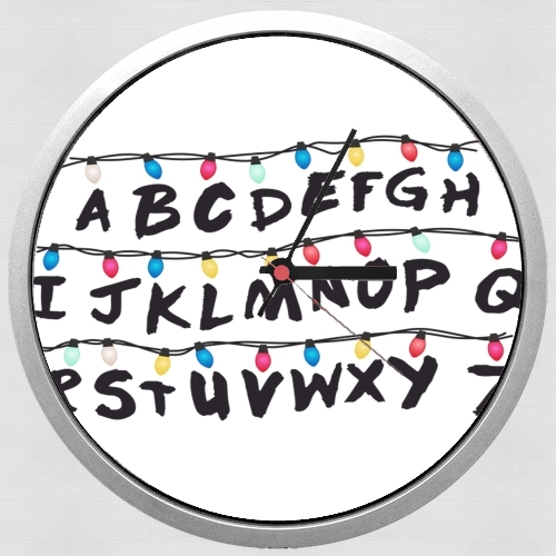  Stranger Things Lampion Alphabet Inspiration for Wall clock