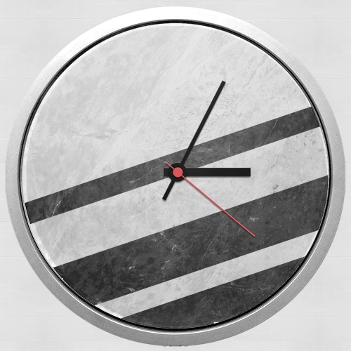  White Striped Marble for Wall clock