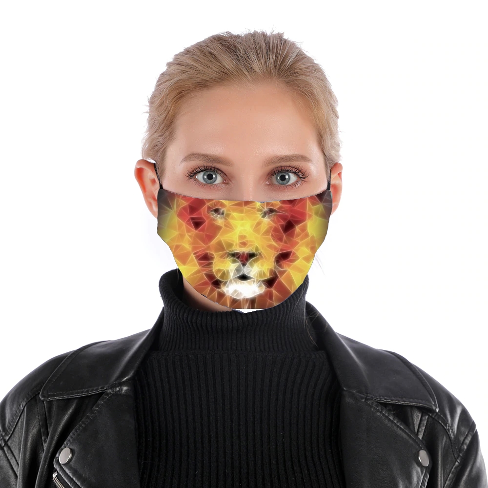  fractal lion for Nose Mouth Mask