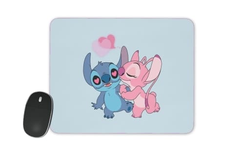  Stitch Angel Love Heart pink for Mousepad