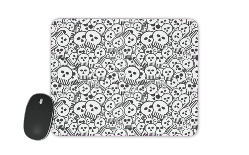  toon skulls, black and white for Mousepad