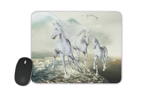  White Horses on the beach for Mousepad