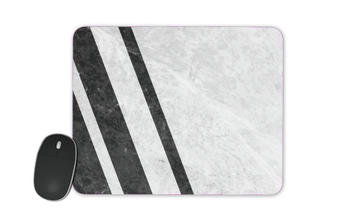  White Striped Marble for Mousepad
