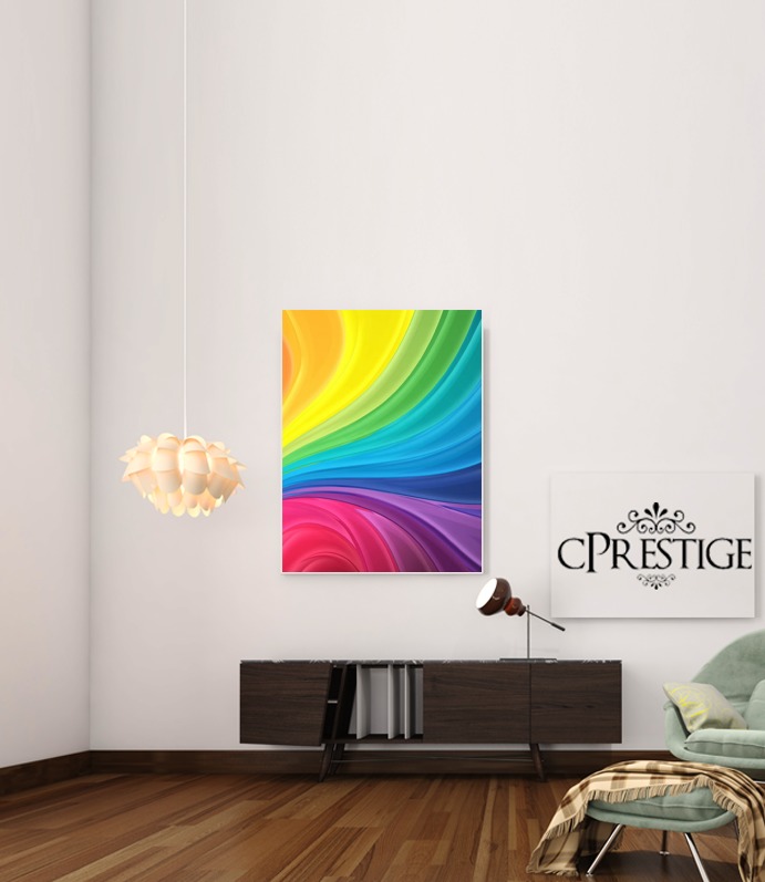  Rainbow Abstract for Art Print Adhesive 30*40 cm