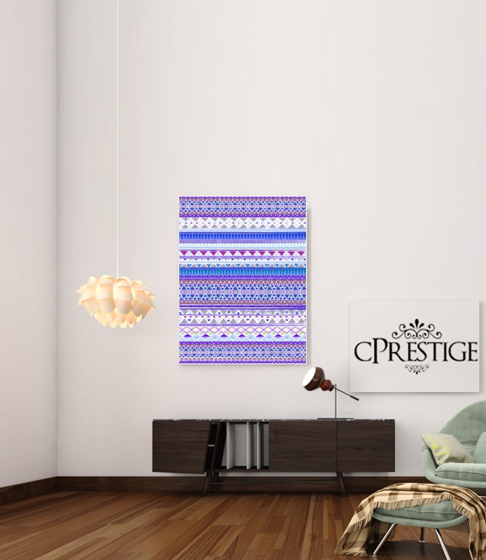  Blue Chenoa Aztec for Art Print Adhesive 30*40 cm