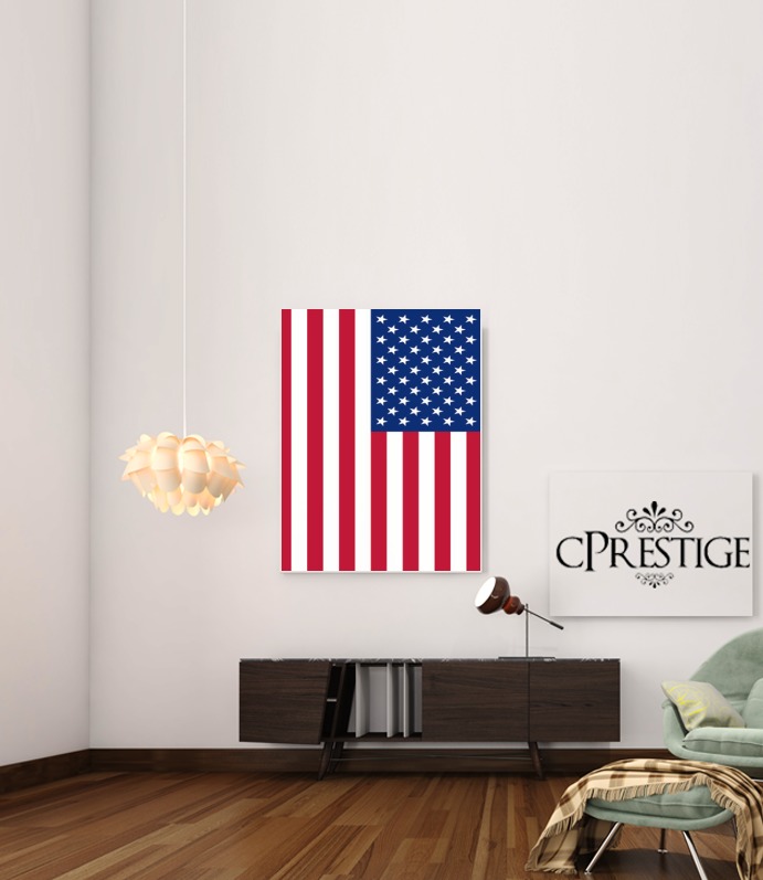  Flag United States for Art Print Adhesive 30*40 cm