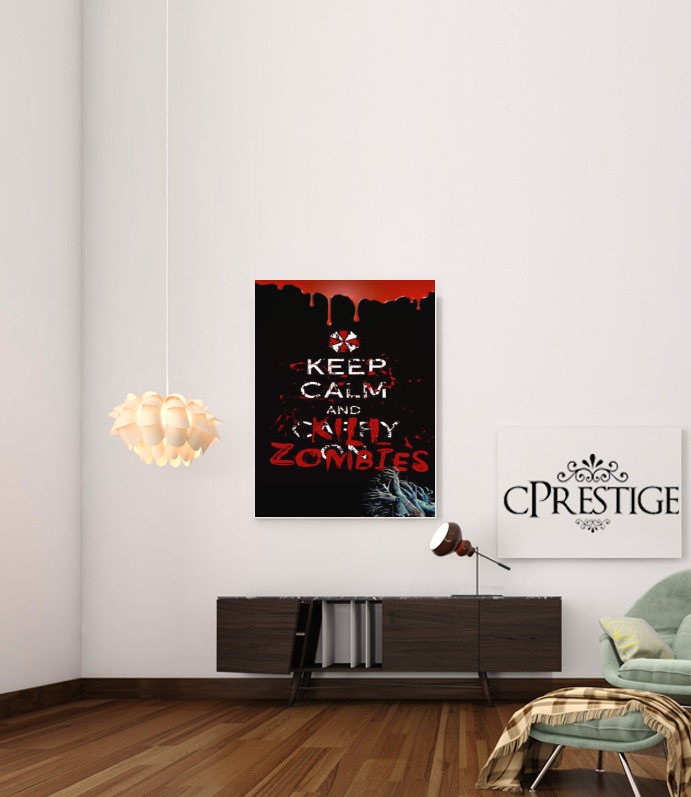 Keep Calm And Kill Zombies for Art Print Adhesive 30*40 cm