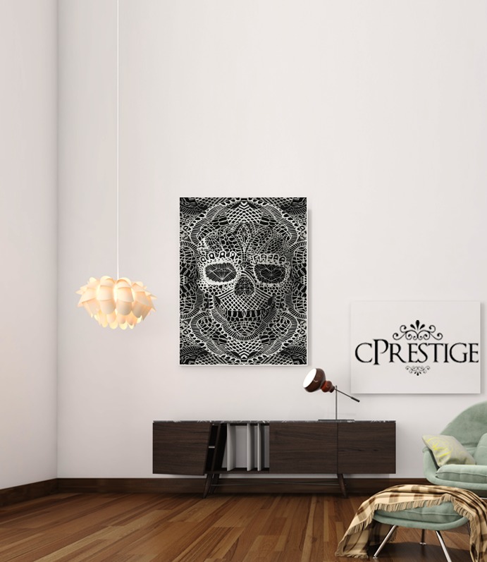  Lace Skull for Art Print Adhesive 30*40 cm