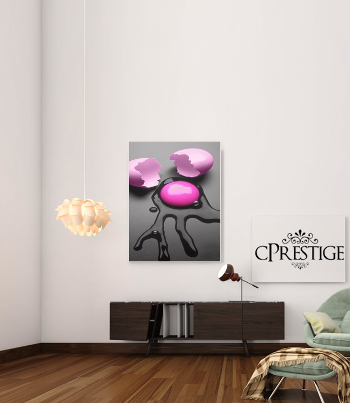  Pink Egg for Art Print Adhesive 30*40 cm
