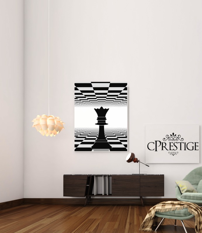  Queen Chess for Art Print Adhesive 30*40 cm