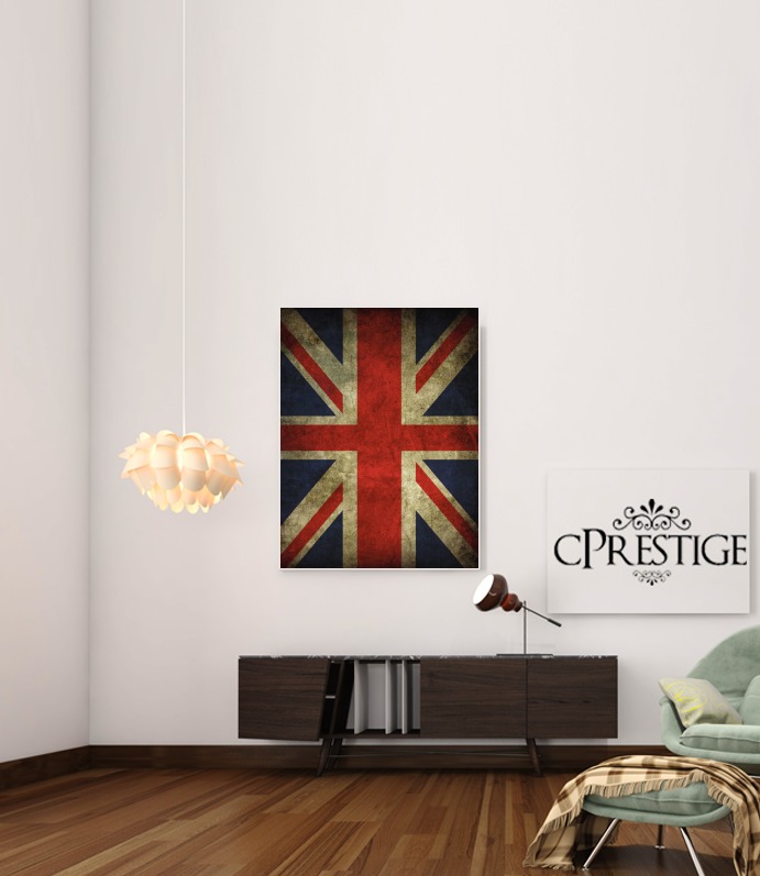  Old-looking British flag for Art Print Adhesive 30*40 cm