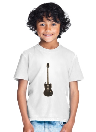  AcDc Guitare Gibson Angus for Kids T-Shirt