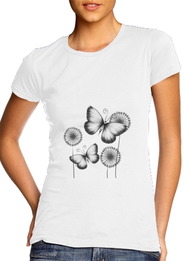  Butterflies Dandelion for Women's Classic T-Shirt