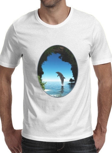  Dolphin in a hidden cave for Men T-Shirt