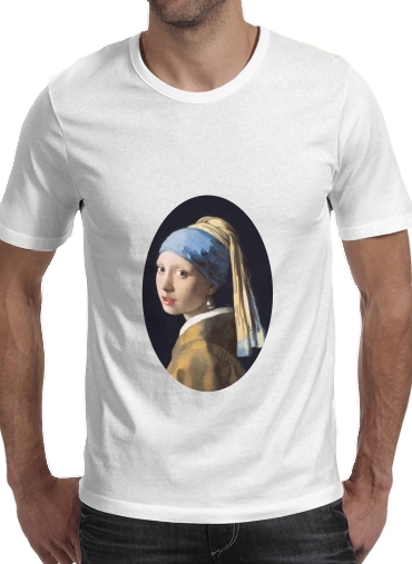  Girl with a Pearl Earring for Men T-Shirt