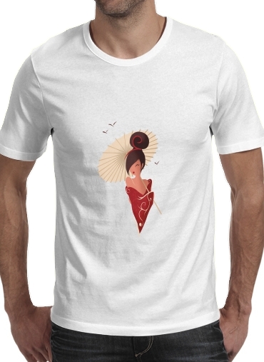  Sakura Asian Geisha for Men T-Shirt