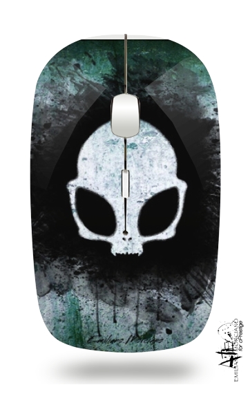  Skull alien for Wireless optical mouse with usb receiver