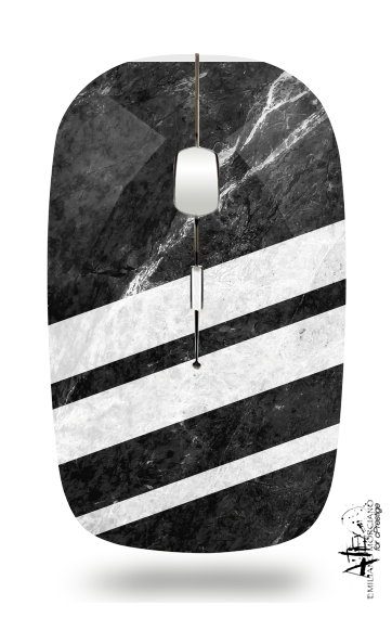  Black Striped Marble for Wireless optical mouse with usb receiver