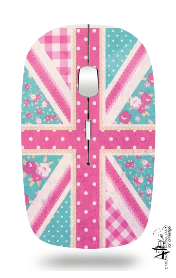  British Girls Flag for Wireless optical mouse with usb receiver