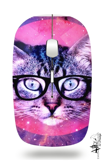 Cat Hipster for Wireless optical mouse with usb receiver