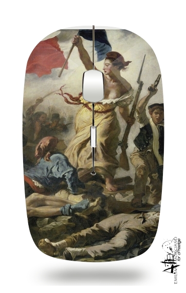  Delacroix La Liberte guidant le peuple for Wireless optical mouse with usb receiver