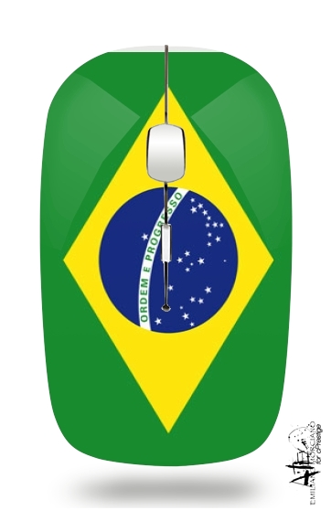  Flag Brasil for Wireless optical mouse with usb receiver