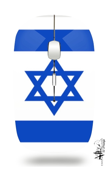  Flag Israel for Wireless optical mouse with usb receiver