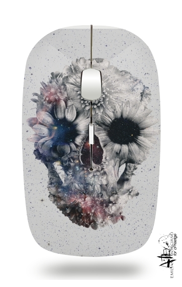  Floral Skull 2 for Wireless optical mouse with usb receiver