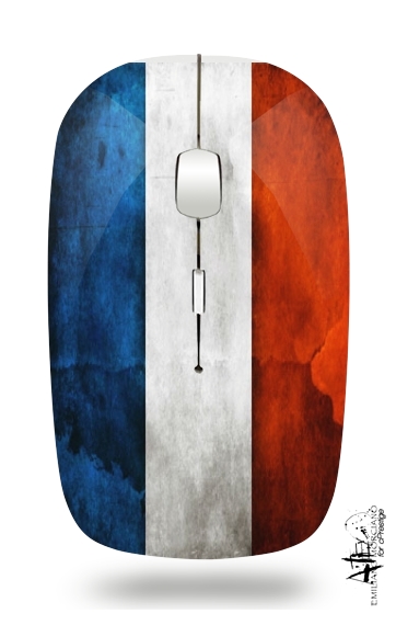  Flag France Vintage for Wireless optical mouse with usb receiver