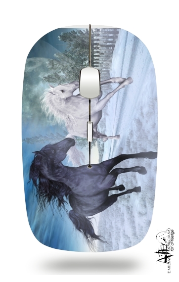  Horse freedom in the snow for Wireless optical mouse with usb receiver