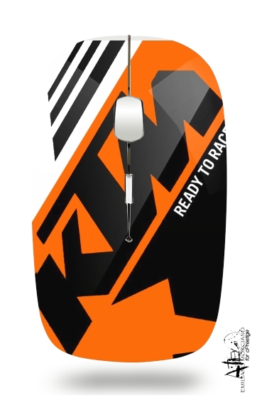  KTM Racing Orange And Black for Wireless optical mouse with usb receiver