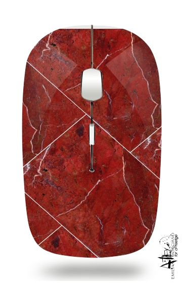  Minimal Marble Red for Wireless optical mouse with usb receiver