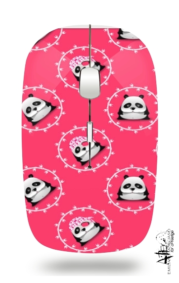  Pink Panda for Wireless optical mouse with usb receiver