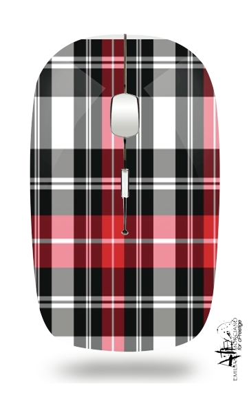  Red Plaid for Wireless optical mouse with usb receiver