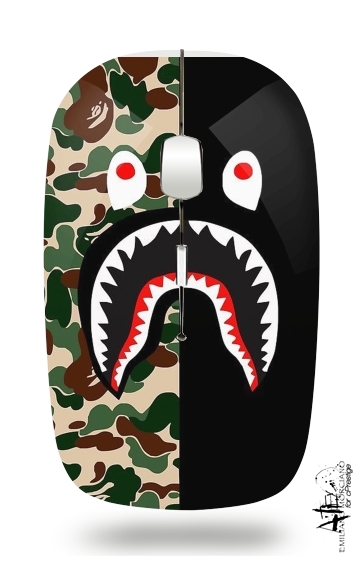 Shark Bape Camo Military Bicolor for Wireless optical mouse with usb receiver