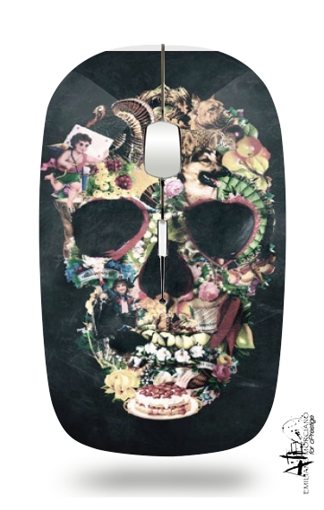  Skull Vintage for Wireless optical mouse with usb receiver