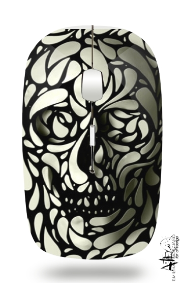  Skull Zebra White And Black for Wireless optical mouse with usb receiver