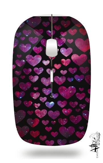  Space Hearts for Wireless optical mouse with usb receiver