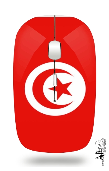 Flag of Tunisia for Wireless optical mouse with usb receiver