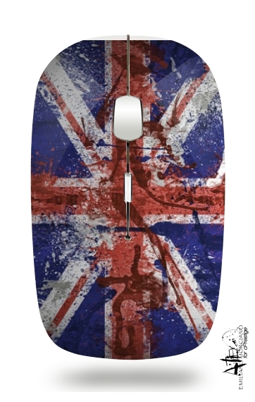 Union Jack Painting for Wireless optical mouse with usb receiver