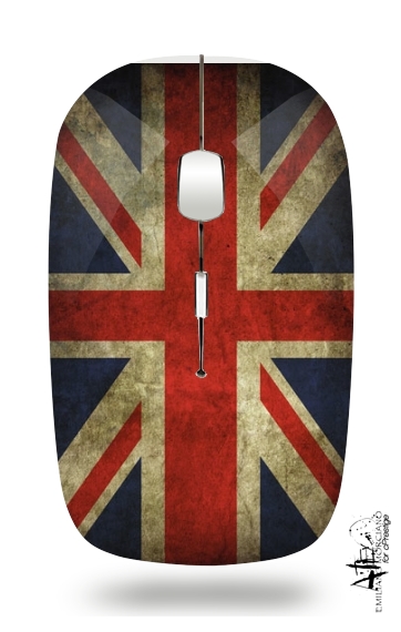  Old-looking British flag for Wireless optical mouse with usb receiver
