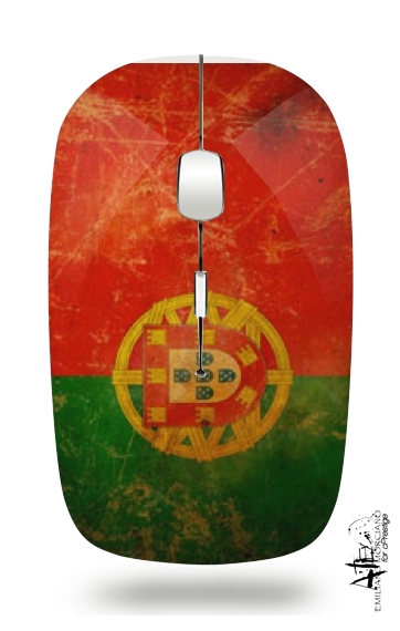  Vintage Flag Portugal for Wireless optical mouse with usb receiver