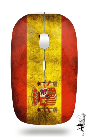  Flag Spain Vintage for Wireless optical mouse with usb receiver
