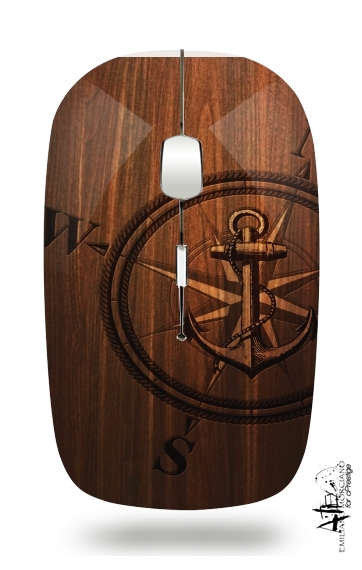  Wooden Anchor for Wireless optical mouse with usb receiver