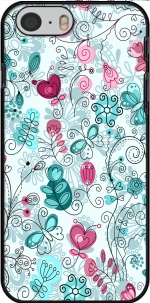 Case doodle flowers and butterflies for Iphone 6 4.7