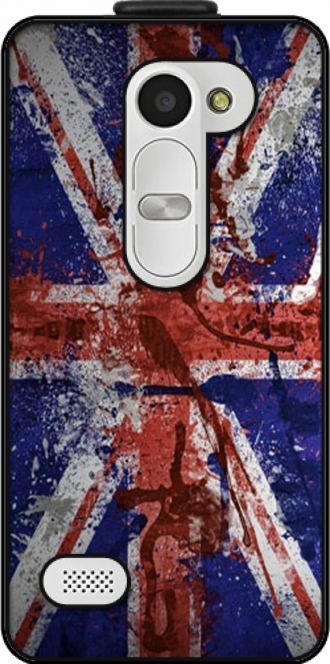 Leather Case LG Leon with pictures flag