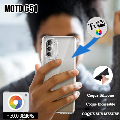 Custom Motorola Moto G51 5G silicone case